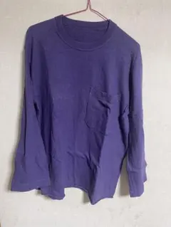ブルーナボイン　パープル 100%コットン 長袖カットソー