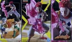 HUNTER×HUNTERフィギュア3体　ヒソカ　グリードアイランド