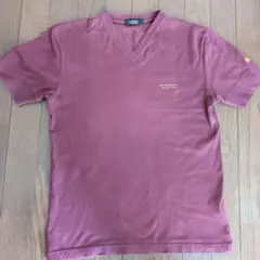 BURBERRY BLACK LABEL Vネック Tシャツ ボルドー 2のサムネイル