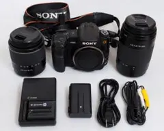 ✨スマホ転送セット付き✨❤️ソニー DSLR-A330 トリプルレンズ