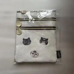 カルディ ネコの日バッグ 2026 プレミアム 3段マルチポーチ