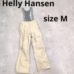 288○ Helly Hansen サスペンダー付きスキーウェア ベージュ M