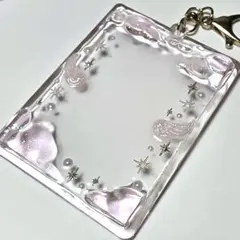 トレカケース 雲 羽 デコケース 硬質 キーホルダー 推し活