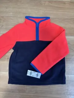 OshKosh フリースジャケット 3T オレンジ/ネイビー