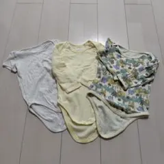 ベビー 肌着 3枚セット 80　ユニクロ しまむら 長袖 ロンパース