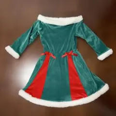 キッズ クリスマスドレス グリーン 130cm