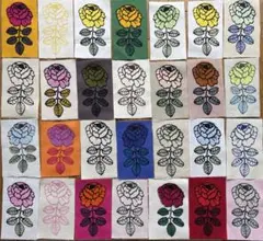 marimekkoヴィヒキルース端切れヴィンテージ生地入り２８色セット
