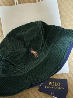 Polo Ralph Lauren ダークグリーン コーデュロイ ハット