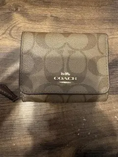 coach コーチ　モノグラム柄　三つ折り財布