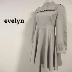 【evelyn】エブリン　ワンピース　ひざ丈　メイド服風　コスプレ　ガーリー