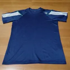 adidas ネイビーシャツ 3本ライン