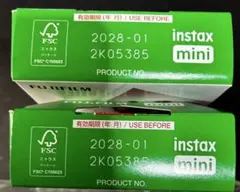 【未開封】FUJIFILM instax mini チェキフィルム 2パック