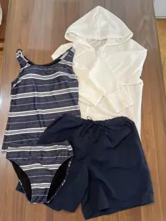 セパレート水着 ラッシュガード　ショートパンツ　4点セット