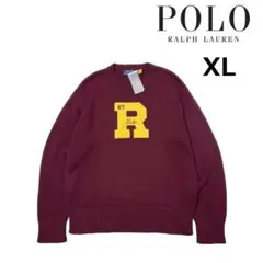 【即購入不可】ポロ ラルフローレン ニット US購入(XL)赤 190131