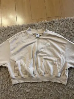 Nike クロップドジャケット ベージュ