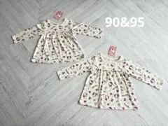 新品　90&95cm サンリオ　キティちゃん　ロンT 2着セット