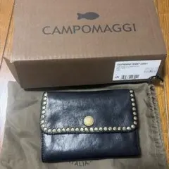 CAMPOMAGGI 長財布 レザー 編み込み ボルドー - メルカリ