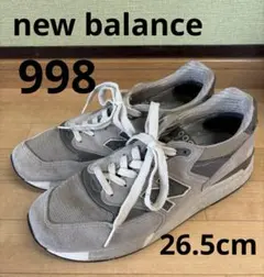 New Balance ニューバランス　Ｍ998 スニーカー グレー26.5cm