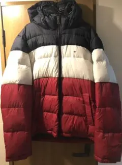 TOMMY HILFIGER トリコロールカラー 中綿 フルジップ ブルゾン