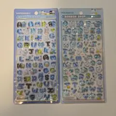ポチャッコ BONBON DROP アルファベットシール 2シートセット