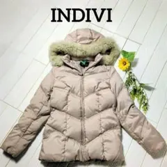 INDIVI インディヴィ　ダウンジャケット　フォックスファー　38 M