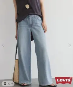 別注 LEVI'S SMU RIBCAGE WIDE LEG - メルカリ