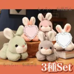 【新品】ころまるバニーぬいぐるみ 20cmサイズ 3種セット