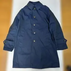 美品 ORIHICA オリヒカ スプリング コート ネイビー ステンカラーコート