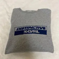 x-girl DISTINCTIVE トレーナー Mサイズ グレー