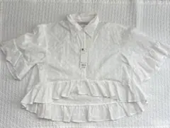 新品未使用品　GU rokh ロク　ペプラムシャツM size