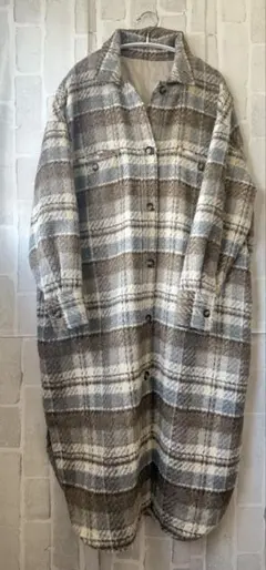 新品・展示品 c.c.cross シーシークロス チェックコート 送料無料 