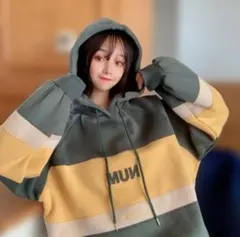 大人気 パーカー フード スウェット オーバーサイズ 裏起毛 韓国 ファッション