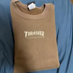 N*E様 THRASHER MAGAZINE スウェット ブラウン Lのサムネイル