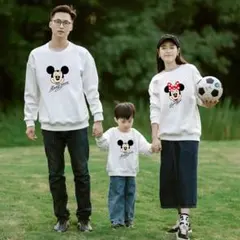ミッキーマウス・ミニーマウス プリントスウェット薄手（ライトウェイト） C316