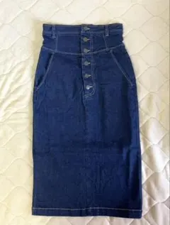 snidel デニム ハイウエストミドルタイトスカート