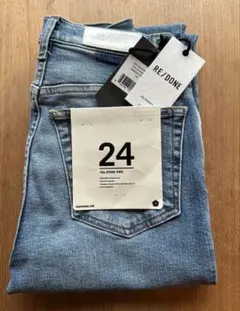 RE/DONE ライトブルーデニム ストレートレッグ　24サイズ