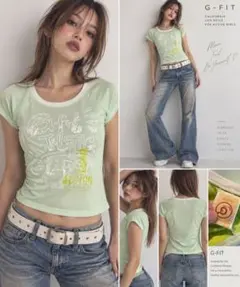 G-Fit Graphic Mesh T-Shirt Y2K Sporty M