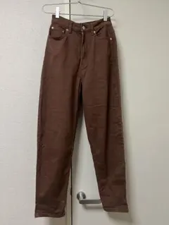 H&M デニムパンツ　ブラウン