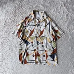 ザラ ZARA オープンカラー シャツ 半袖 Ｍ ホワイト タグ無しのサムネイル