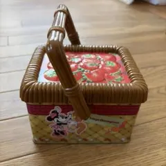 ミニーちゃん　空き缶　カゴ　ディズニーランドのサムネイル