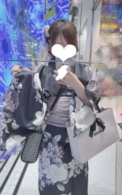 【美品】 浴衣 Sugar 帯セット