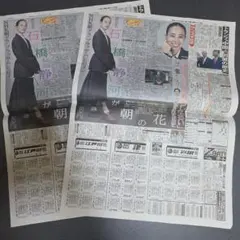 石橋静河 新聞記事 2枚セット