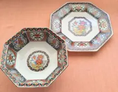 マイセン 八角形蓋付き 陶器 花柄収納容器 マイセン 八角形蓋付き 陶器 花柄収納容器 美術品・アンティーク