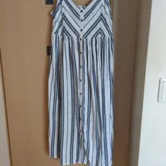 H&M ストライプ柄 キャミワンピース ロング丈のサムネイル