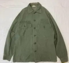 米軍実物 OG107 ユーティリティシャツ シャツ　70s