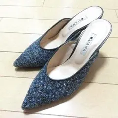 Pm様専用!人気ブランド！DIANA グリッター ポインテッドトゥ ミュール