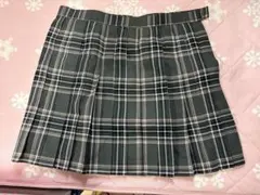 さ*え様 ナイスクラップ グレー系 チェック柄 プリーツスカート