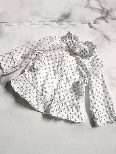BeBe 春夏用ブルゾン ドット　透け感あり　80のサムネイル