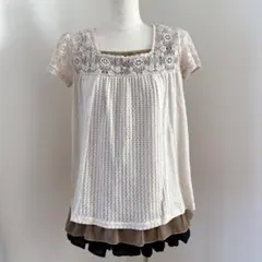 00s 森ガール フェアリーグランジ かぎ編み アンサンブル