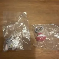 ゆるっとめじるしアクセサリー マロンクリーム　しろうさ　2点セット